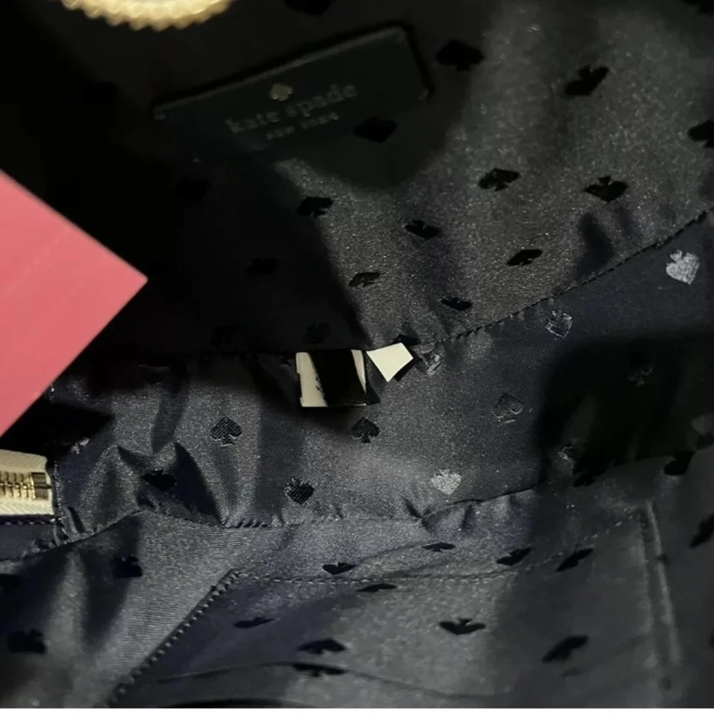 Kate Spade Love Shack Dancing Cherries Saffiano Heart Crossbody Bag Tote Cherry - Picture 6 of 8